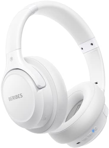 Bluetooth Headphones Over Ear,BERIBES 65H Playtime and 6 EQ Music Modes Wireless Headphones with