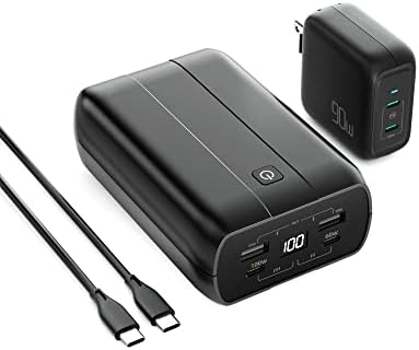 imuto Portable MacBook Pro/Air Charger, 100W Power Bank with 90W USB-C Charger Bundle (1.5 Hrs