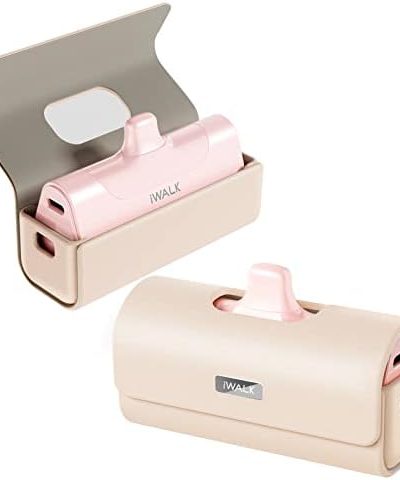 iWALK Charger Bag for Portable Charger 3350mAh, 4500mAh, 4800mAh Power Bank Compatible with iPhone