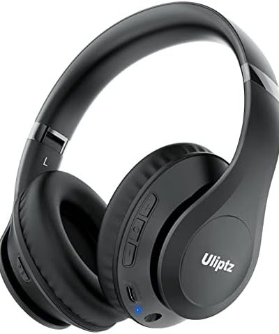 Uliptz Wireless Bluetooth Headphones, 65H Playtime, 6 EQ Sound Modes, HiFi Stereo Over Ear
